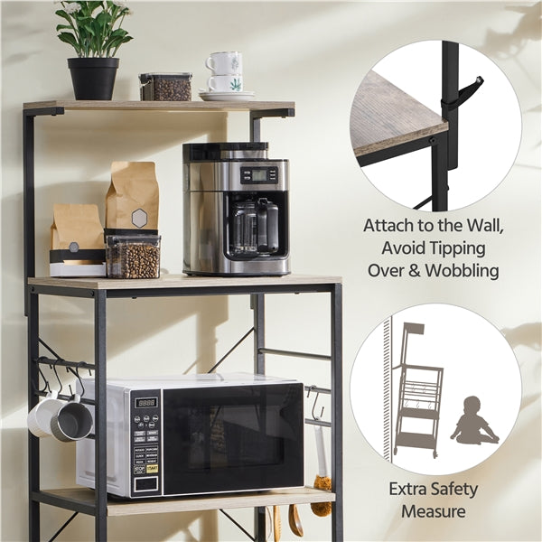 Yaheetech Kitchen Bakers Rack on Wheels