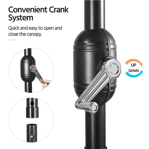 Yaheetech 9ft Patio Umbrella