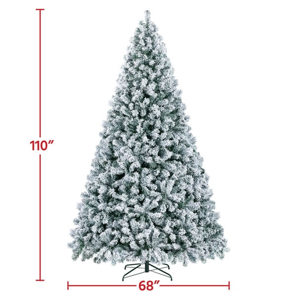9 ft white pencil christmas tree