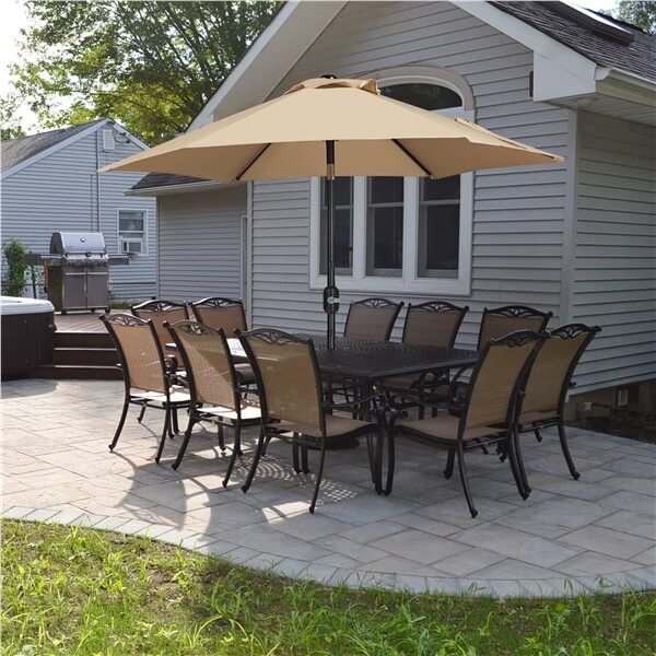 Yaheetech 2PCS 7.5FT Patio Umbrella Market Umbrella