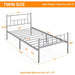 platform bed frame 14 inch