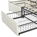 Yaheetech Bed Frame with Drawer Storage, Beige