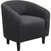 Furry Sherpa Elegant Armchair with Cozy Soft Padded
