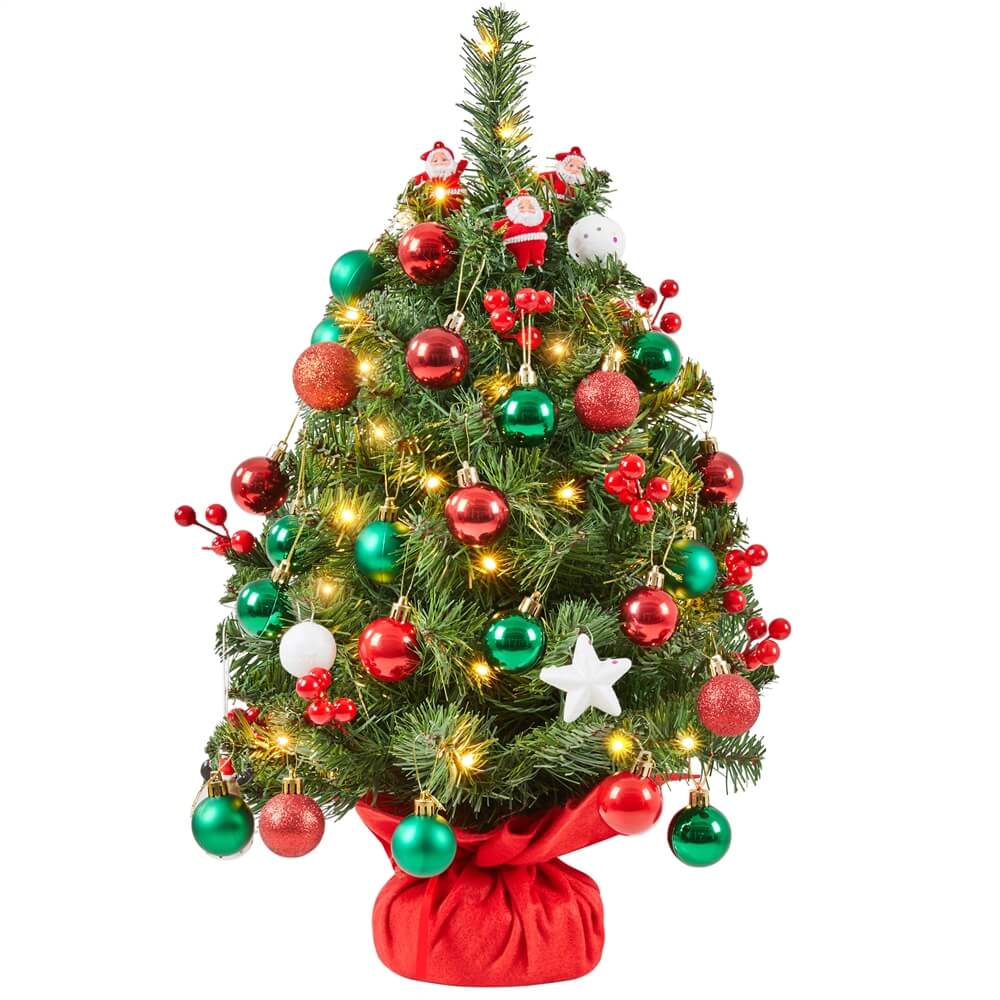 Yaheetech 3ft/2ft Prelit Tabletop Christmas Tree
