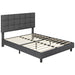 Yaheetech Modern Platform Bed Frame, Dark Gray