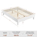 Yaheetech wooden bed frame, white 