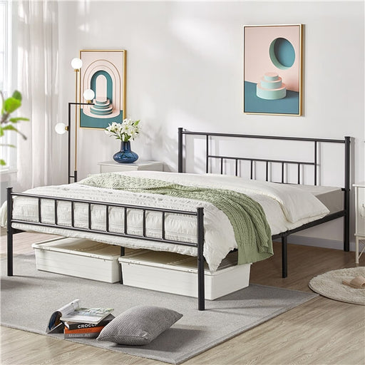 metal frame king size bed frame