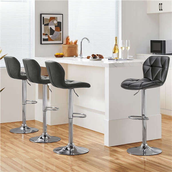 Yaheetech 24.6-32.5 Inch Adjustable Bar Chairs 2PCS
