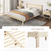 Yaheetech Solid Pine Wood Platform Bed