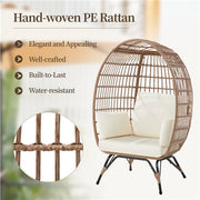PE Rattan Egg-shaped Chair