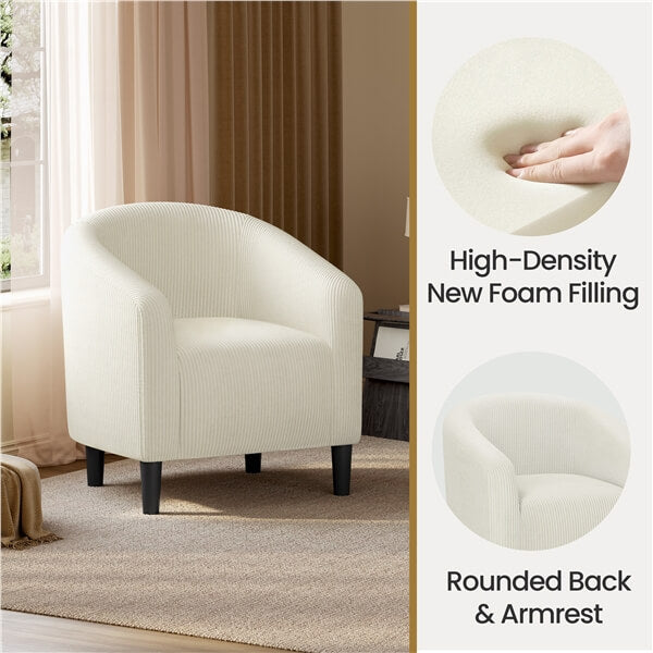 Yaheetech Corduroy Fabric Club Chair