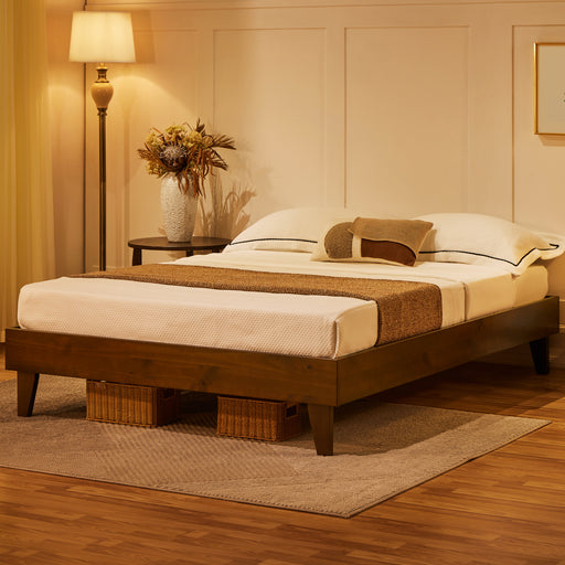 Yaheetech Wooden Bed Frame