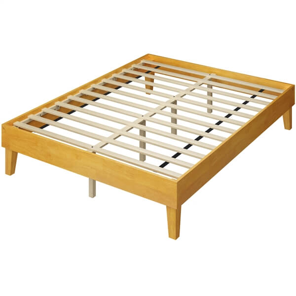 Yaheetech Wooden Bed Frame with Plywood Slat
