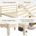 Yaheetech Solid Pine Wood Platform Bed