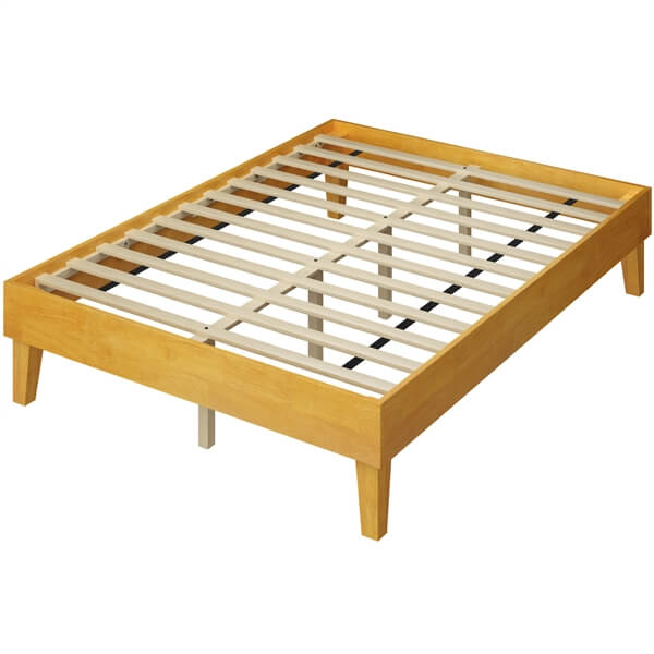Yaheetech Wooden Bed Frame with Plywood Slat