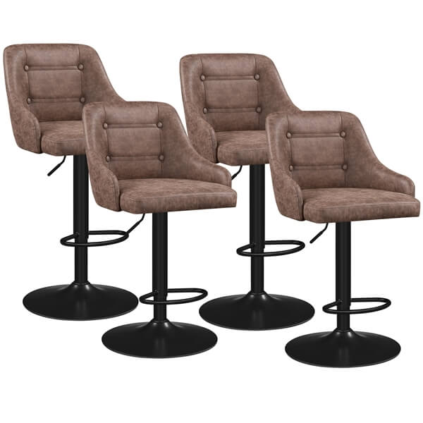 Height Adjustable Swivel Bar Stools