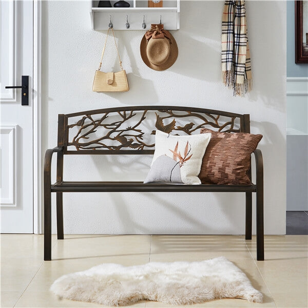 Yaheetech Outdoor Cast Iron Metal Bench — yaheetech.shop