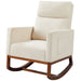 Rocking Accent Armchair High Back for Bedroom