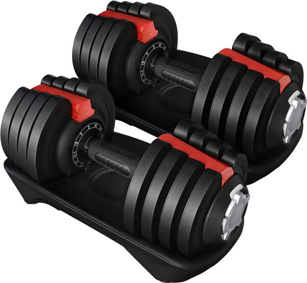 Yaheetech 3-40LBS Quick-adjust Dumbbell Set