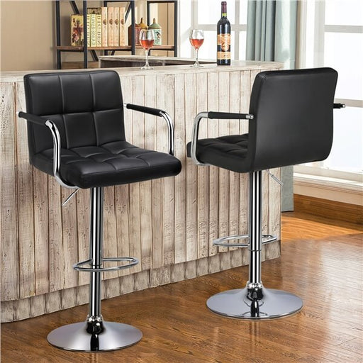 Synthetic Leather Modern Design Swivel Barstools