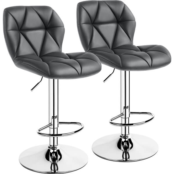 Yaheetech 24.6-32.5 Inch Adjustable Bar Chairs 2PCS