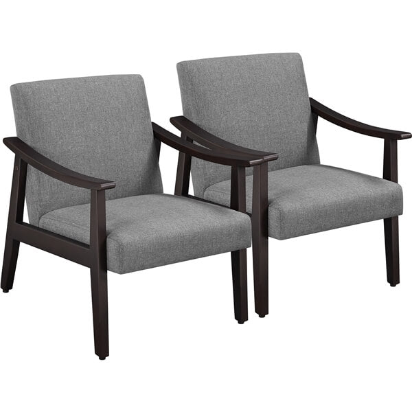 Yaheetech Leisure Chair with Solid Armrest and Feet