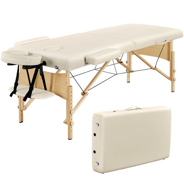 Yaheetech 2 Sectional Folding Massage Table