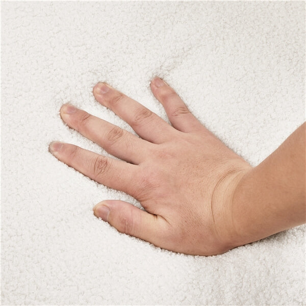 boucle wingback chair