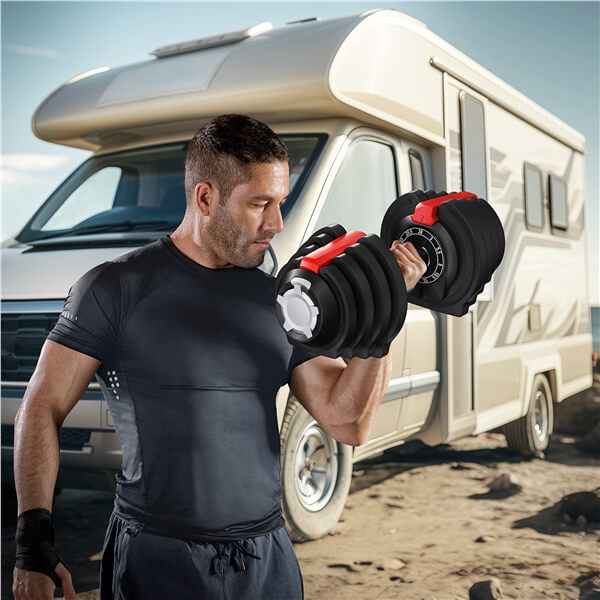 Yaheetech 2 x 3-28LBS Adjustable Dumbbells