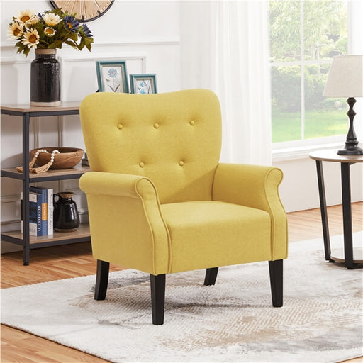 yellow velvet chairs