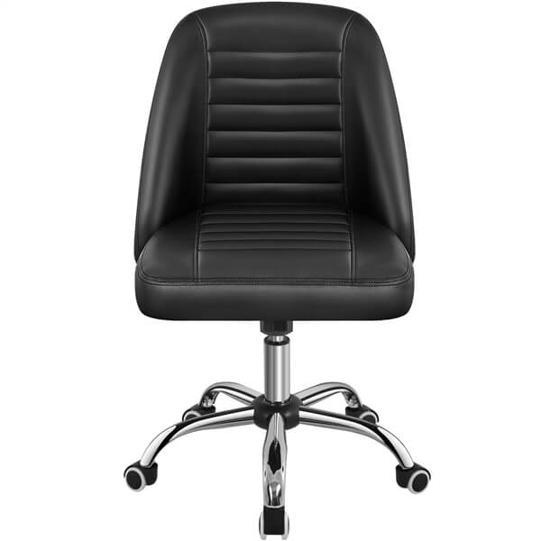 Yaheetech Adjustable Home Office Chair Leather Computer Desk Chair Mid