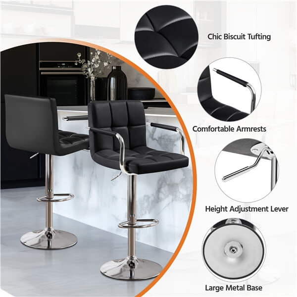 Yaheetech Bar Stools Set of 4