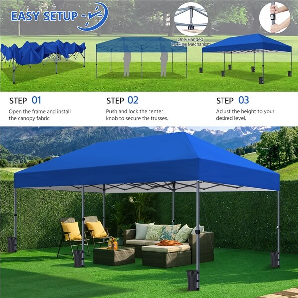 Yaheetech 10×20 Pop Up Canopy Easy Set-up Tent