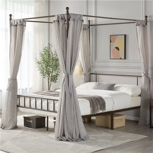 bed frame queen canopy
