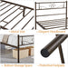 metal steel bed frame