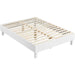 Yaheetech wooden bed frame, white 