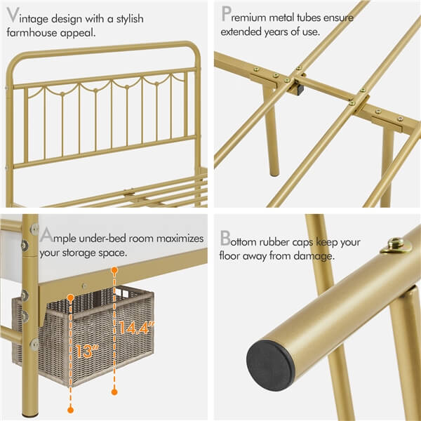 metal bed twin frame