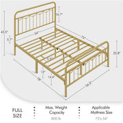 metal frame twin bed frame