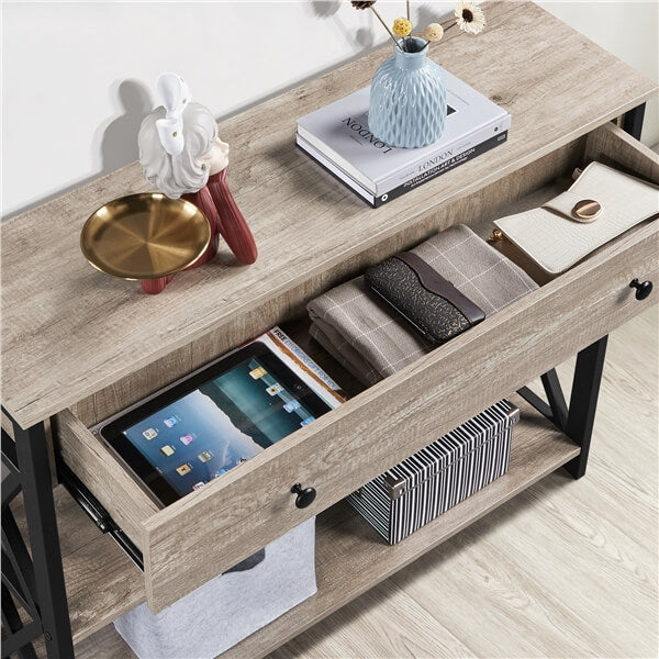 Yaheetech Console Table with Drawer