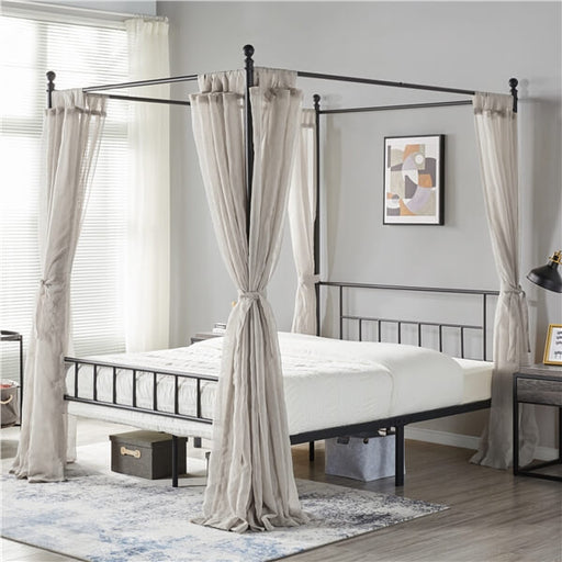 full size platform canopy bed