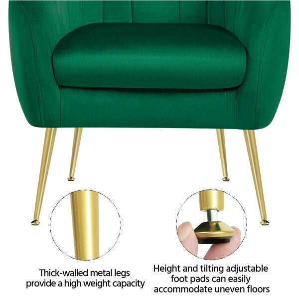 emerald green arm chair