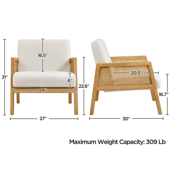 boucle fabric chairs