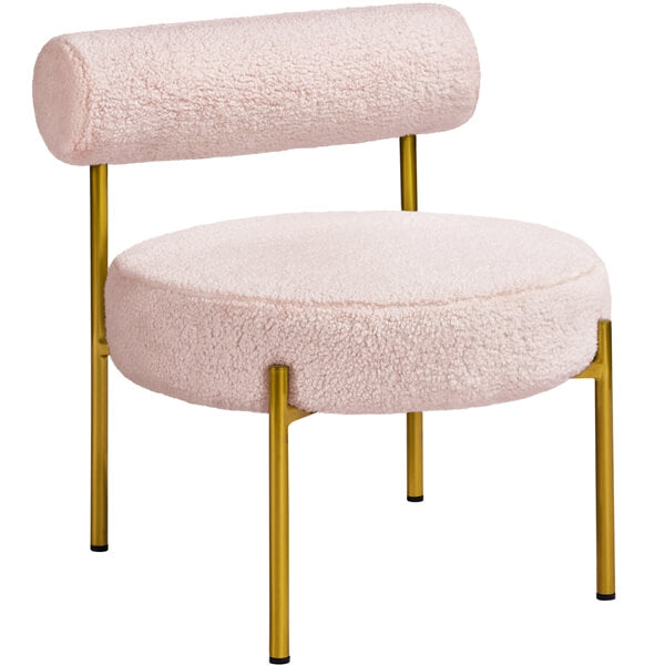 boucle living room chair
