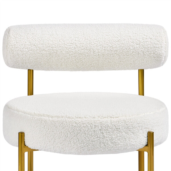 boucle arm chairs