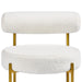 boucle arm chairs