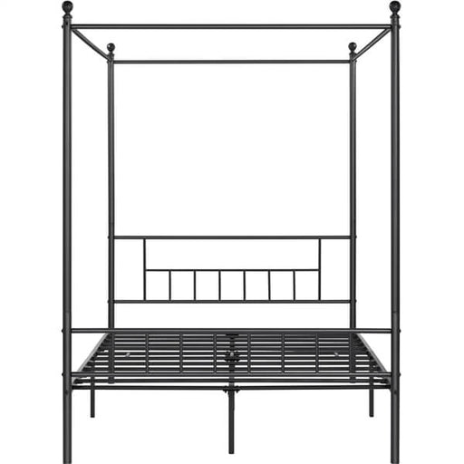 metal platform canopy bed