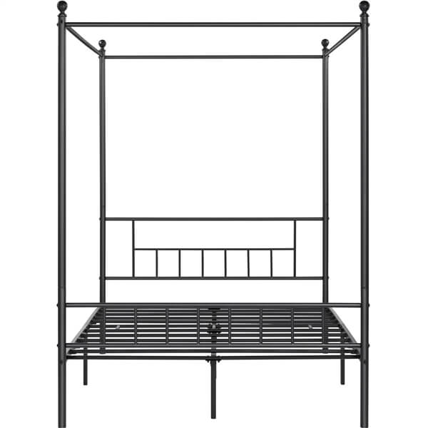 metal platform canopy bed