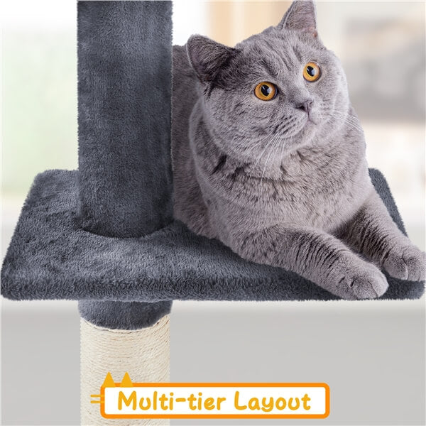 Yaheetech Floor to Ceiling Cat Tower for Large Cats