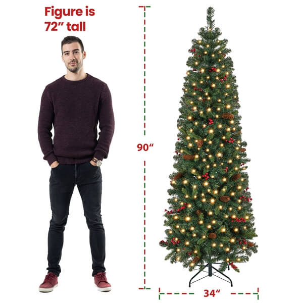 pencil slim christmas trees