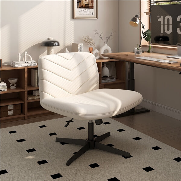 Yaheetech Wide Criss Cross Chair with No Wheels